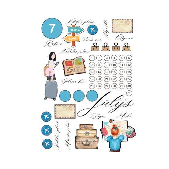 Jūlija Uzlīmes Bullet Journal